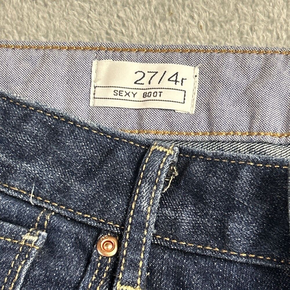 Gap 1969 Womens Jeans Sz. 27 4R Sexy Bootcut Dark Blue - Picture 6 of 16